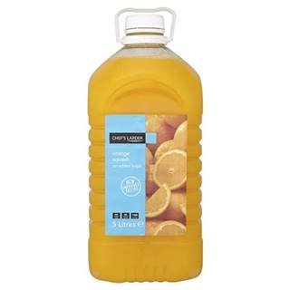 Chef's Larder Orange Squash No Added Sugar 5 Litres