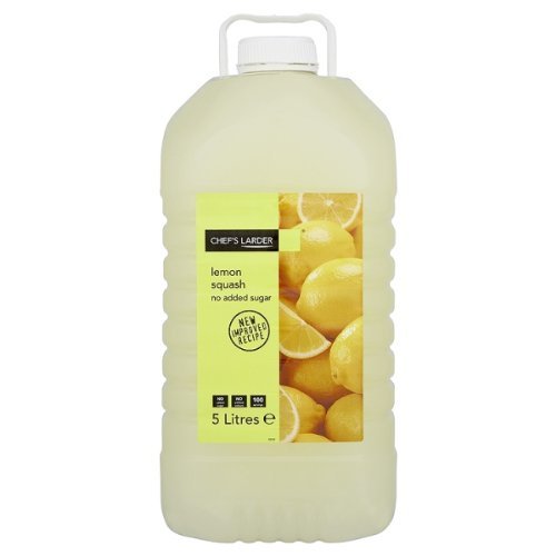 Chef's Larder Whole Lemon Squash No Added Sugar 2x5 Litres