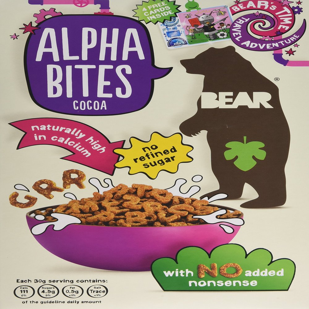 Bear Alphabites Cocoa 375g - Pack of 2