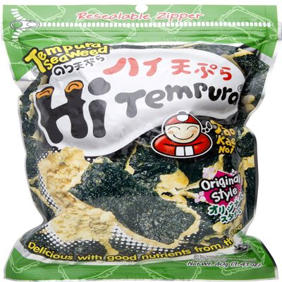 TAO KAE NOI Hi-Tempura Seaweed - Original 40g Re-Sealable Pack