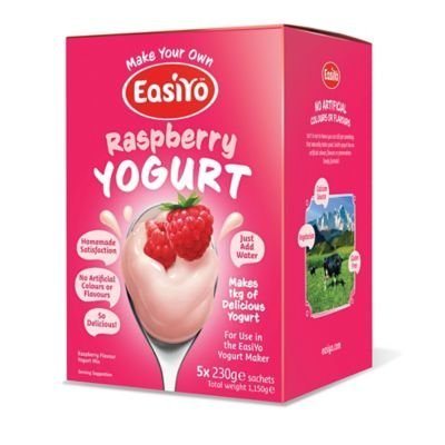 Easiyo Raspberry Yogurt Mix Sachets x 5 - Each Makes 1kg of Yogurt