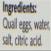 Bespoke Foods Cooked and Peeled Quails Eggs 160 g, White view 2