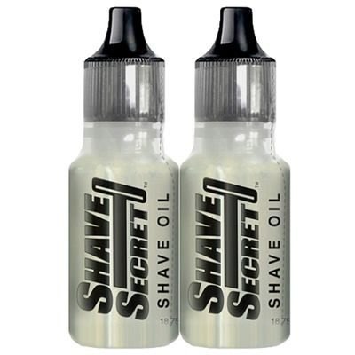 SHAVE SECRET SHAVING OIL- THE BEST SHAVE EVER! 18.75ML(2 Pack) by Shave Secret