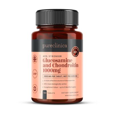 Glucosamine HCL and Chondroitin 1000mg X 180 Tablets - 6 Months Supply