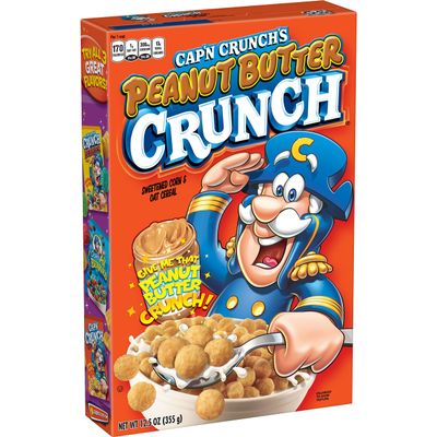 Cap'n Crunch Cereal, Peanut Butter Crunch, 12.5 Oz