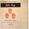 12 Sheets of BakeEasy White Edible Wafer/Rice Paper - A4 sized view 1