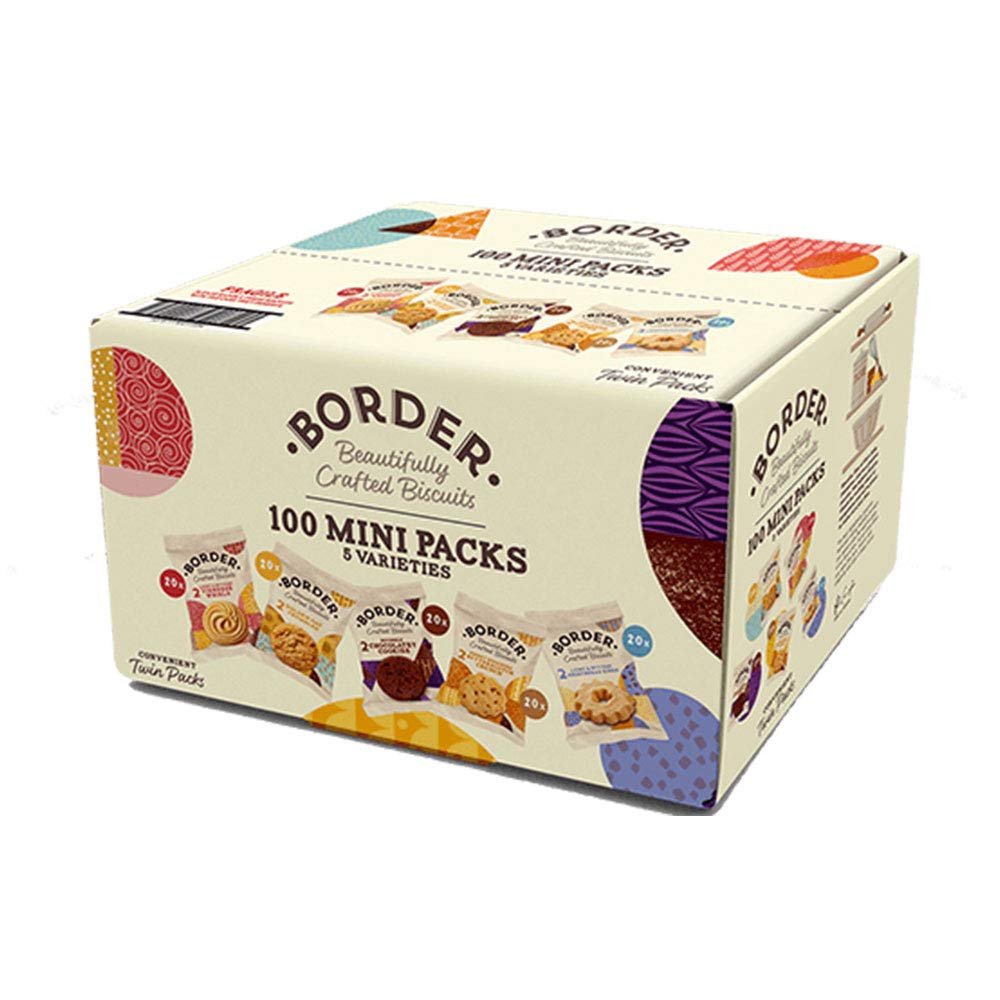 Border Biscuits 100 Luxury Mini Packs 100x5 Varieties