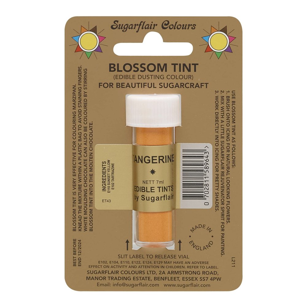 Sugarflair Blossom Tint Edible Dusting Colour - Tangerine
