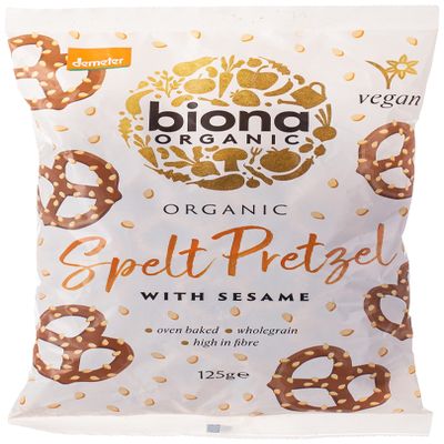 BIONA Organic Spelt W Sesame Pretzel, 125 GR