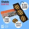 Diablo Sugar Free Cookies  Chocolate Striped Peanut Cookies Biscuits for All, Low Sugar Snacks, Sweetened with Maltitol, Ideal for Gifting, Festive Hampers, Holiday Events & Birthday  150g Pack of 1 view 3