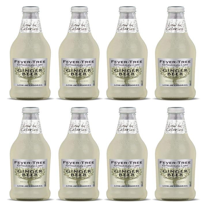 Fever-Tree Refreshingly Light Ginger Beer 8 x 500ml Bottles