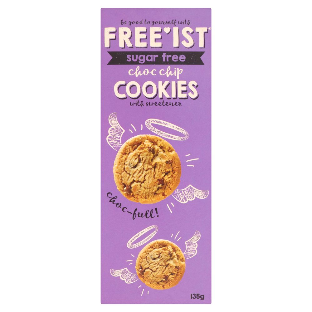 Free'ist Sugar Free Choc Chip Cookies, 135g