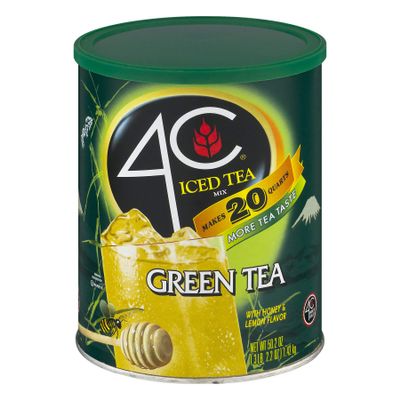 4C Iced Green Tea Drink Mix with Honey and Lemon Makes 20 Quarts 1.34 kg