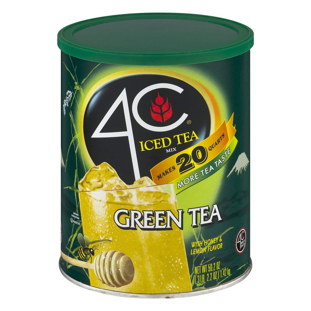 4C Iced Green Tea Drink Mix with Honey and Lemon Makes 20 Quarts 1.34 kg