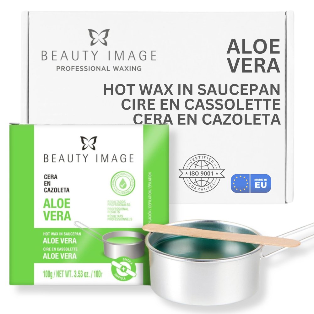 Aloe Vera Hot Wax On a Wax Pot