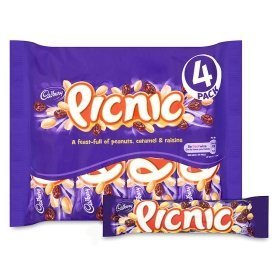 Cadbury Picnic Bars 4 Pack 140g