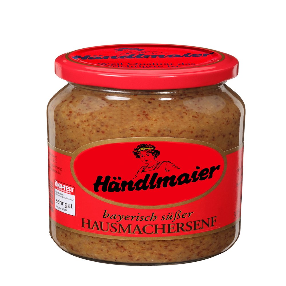 Hndlmaier's Handmade mustard sweet glass,335 ml (1er Pack)