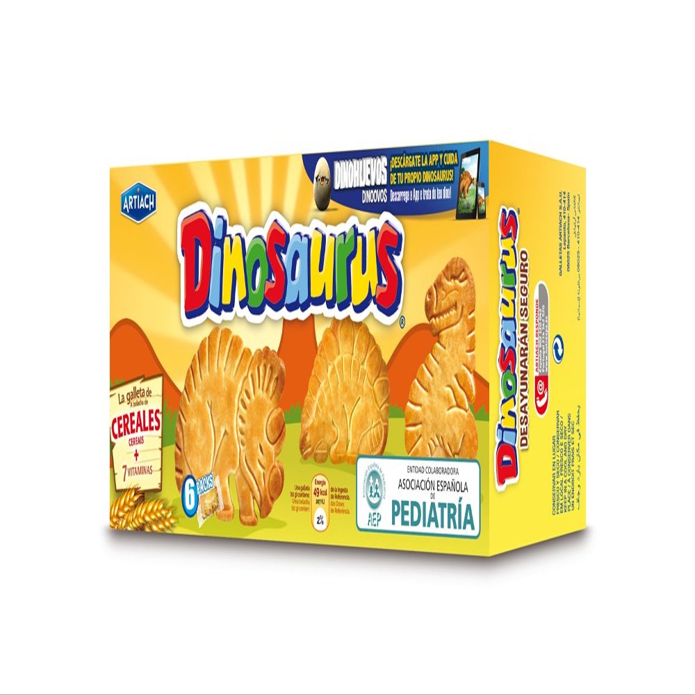 Galletas Artiach Dinosaurus De Cereales Con Vitaminas 185gr
