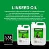NAF Linseed Oil 2.5L  Cold-Pressed Omega 3 Oil for Horses  Supports Coat Shine, Skin Health, Condition & Digestive Function  Natural Daily Supplement view 2