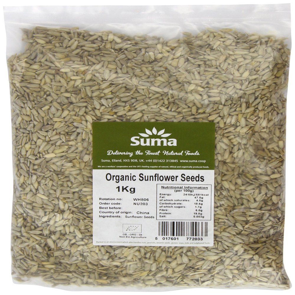 Suma Organic Sunflower Seeds 1 Kg (Pack of 2)