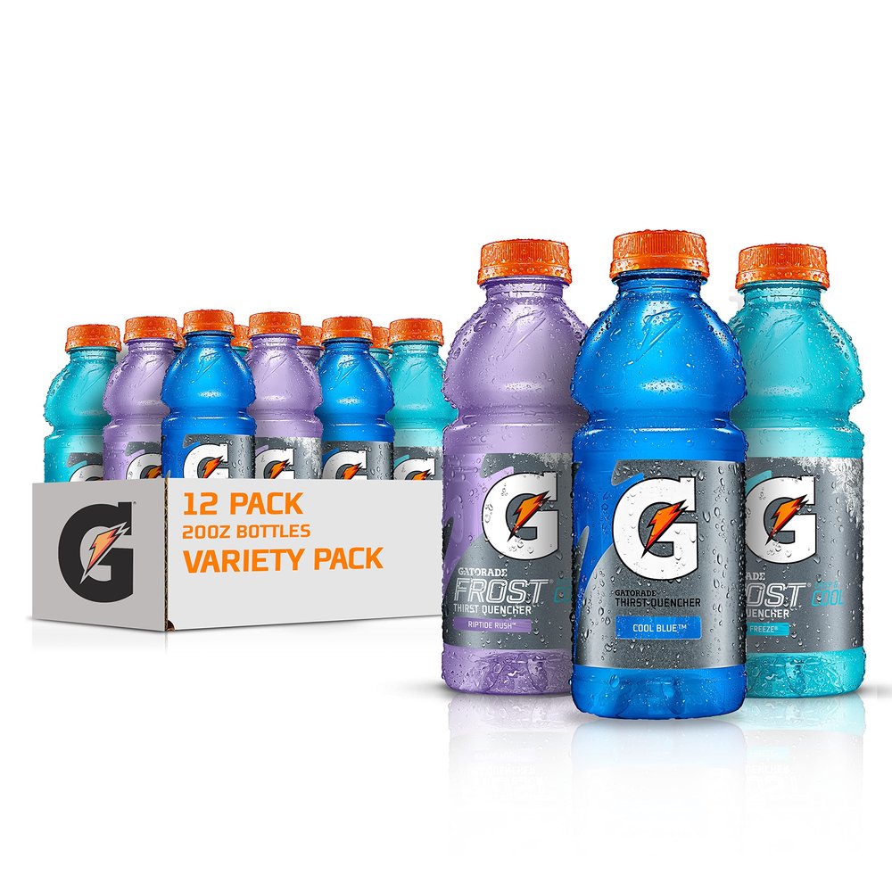 Gatorade Frost Thirst Quencher Variety Pack, 20 Ounce Bottles (Pack of 12)
