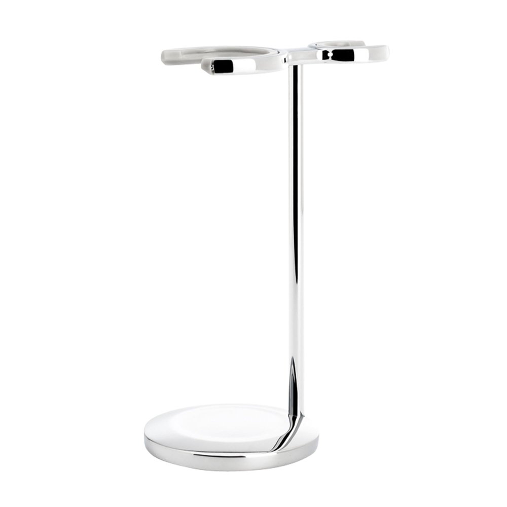MHLE Chrome Shaving Set Stand for VIVO and RYTMO Series Brushes & Razors