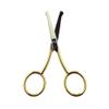 Camila Solingen CS06 3" Professional Hypoallergenic Gold Plated Rounded Safety Tip Scissors for Facial, Body & Nostril Hair. for Men Women & Kids. Made of Durable Stainless Steel in Solingen, Germany view 1