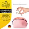 Camila Solingen CS06 3" Professional Hypoallergenic Gold Plated Rounded Safety Tip Scissors for Facial, Body & Nostril Hair. for Men Women & Kids. Made of Durable Stainless Steel in Solingen, Germany view 3