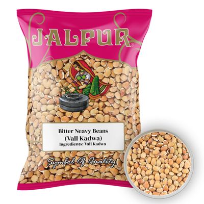 Jalpur Millers Bitter Navy Beans (Vall Kadwa) 1kg | Whole Dry Beans for Indian Cooking, Soups, Stews & Curries | High Protein, Fiber-Rich Vegetarian Beans Quality Vall Kadwa Beans Pack