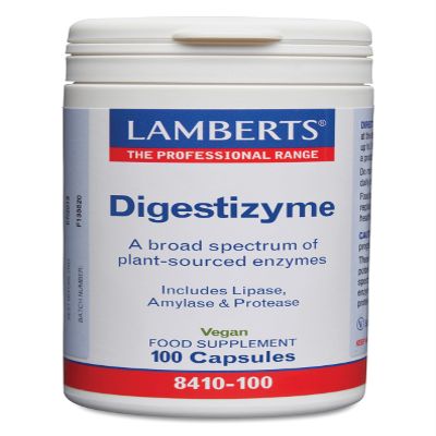 Lamberts Digestizyme  Broad Spectrum Plant Enzymes for Protein & Digestion  100 Capsules