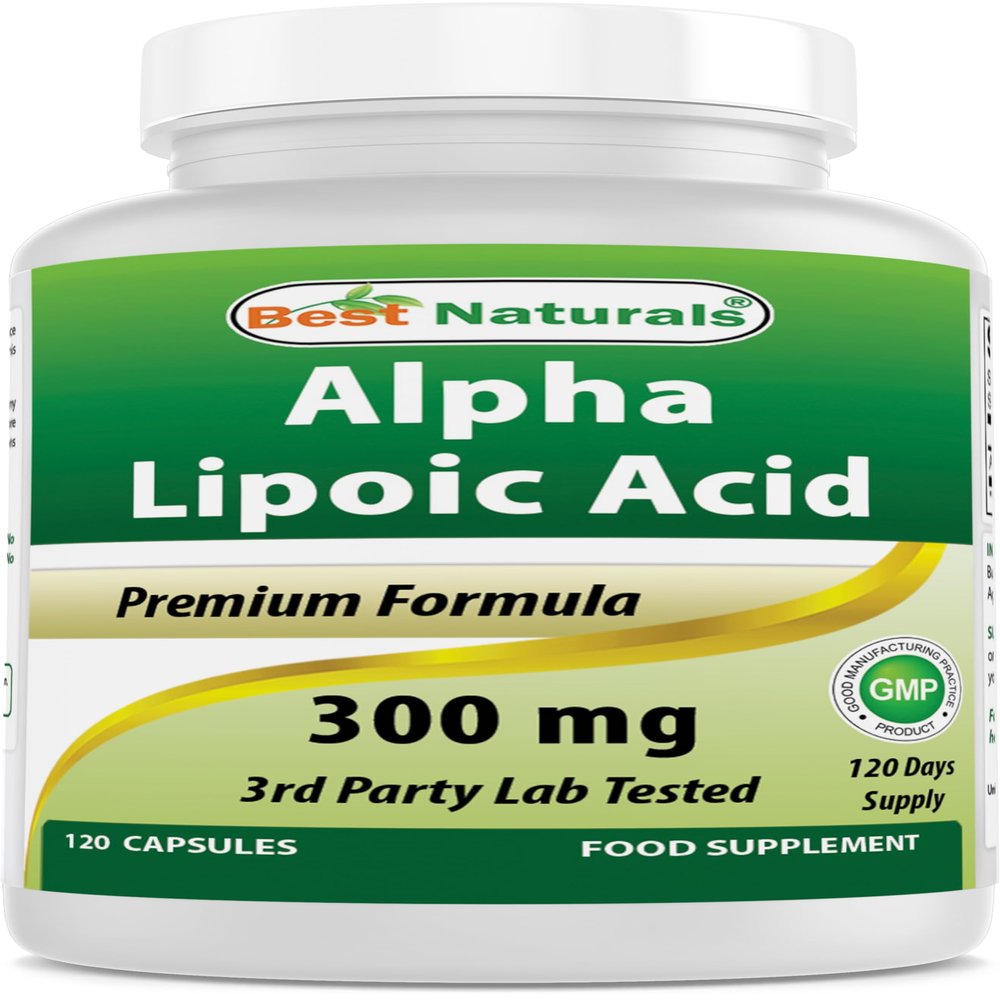 Best Naturals Alpha Lipoic Acid 300 mg 120 Capsules
