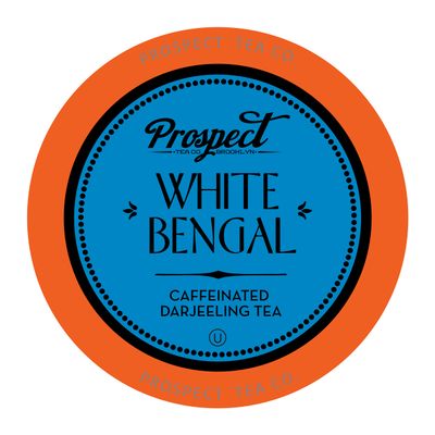 Prospect Tea White Bengal Darjeeling Tea Capsules Compatible with K Cup Brewers, Including 2.0, Pack of 40