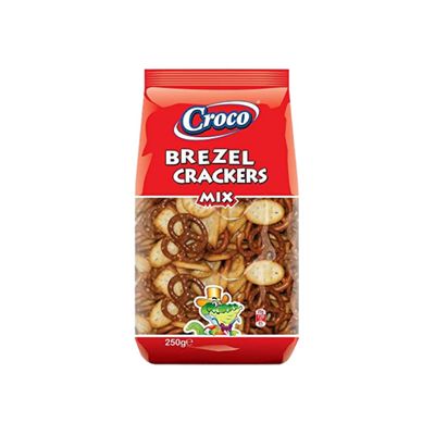Croco Mix Brezel and Crackers, 250 g(Pack of 1)