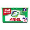 Ariel 3 in 1 Pods Regular Washing Tablets, 12 Washes view 1