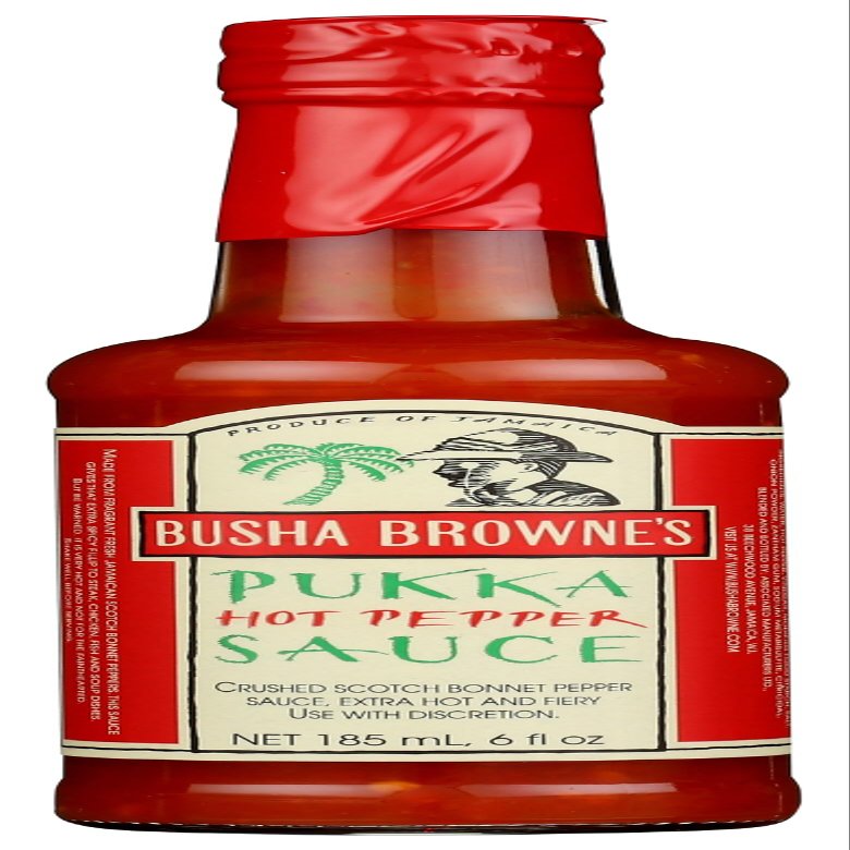 Busha Browne'S Busha Brownes Pukka Hot Pepper Sauce, 5.0 Ounce