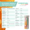 Forceval Soluble Junior, Kids Multivitamin Drink, Including Vitamin C, D, B12, A and B6. One Effervescent Tablet a Day, no Added Sugar, Vegetarian. Suitable for Children 6+. Pack of 30 view 2