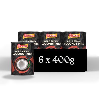 Amoy Coconut Milk 6 x 400 g