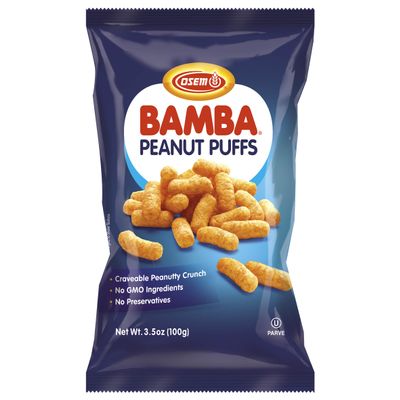 Osem Bamba Snack, Peanut,3.5 Ounce (Pack of 12)