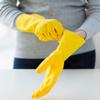 1x Extra Large Yellow Industrial Cleaning & Washing Up Rubber Gloves view 2