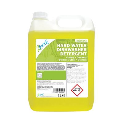 2 Work 2W06243 5 Litre 1-Piece Dishwasher Liquid, Yellow