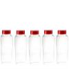 2.5 Litre Empty New Plastic Sweet JAR Pack of 5 Jars with Screw TOP LIDS view 1