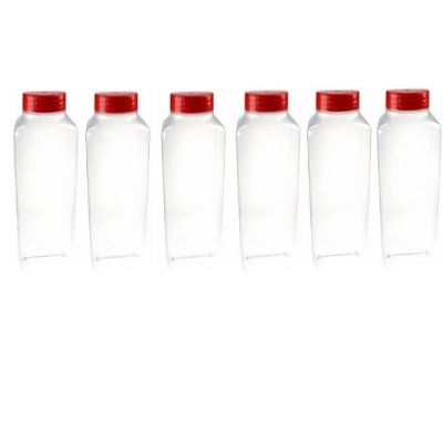 2.5 Litre Empty New Plastic Sweet JAR Pack of 6 Jars with Screw TOP LIDS