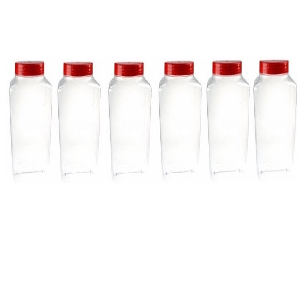 2.5 Litre Empty New Plastic Sweet JAR Pack of 6 Jars with Screw TOP LIDS