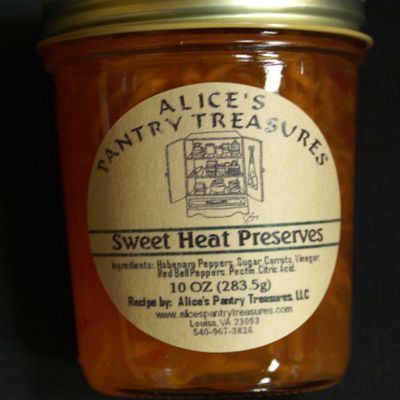 Habanero Carrot Pepper Jelly - 2 PACK - All Natural Sweet Heat Gourmet Preser...