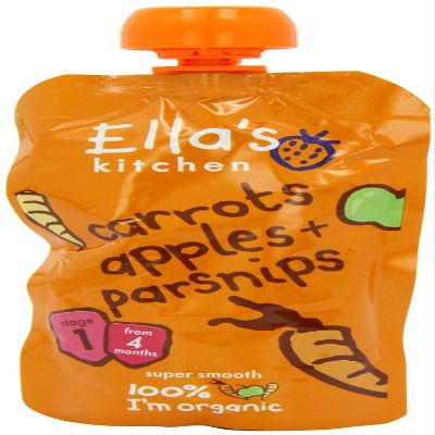 Ella's Kitchen Carrots, Apples & Parsnips Puree Stage 1 From 4 Mths 120G