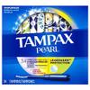 Tampax Pearl Tampons, Light/Regular/Super Absorbency with LeakGuard Braid, Triple Pack, Scented, 34 Count view 1