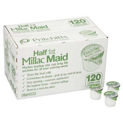 120 Millac Maid Half Fat Long Life Portions
