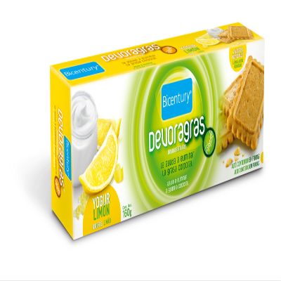 Bicentury - Devoragras cookies - 160g - Lemon Yogurt