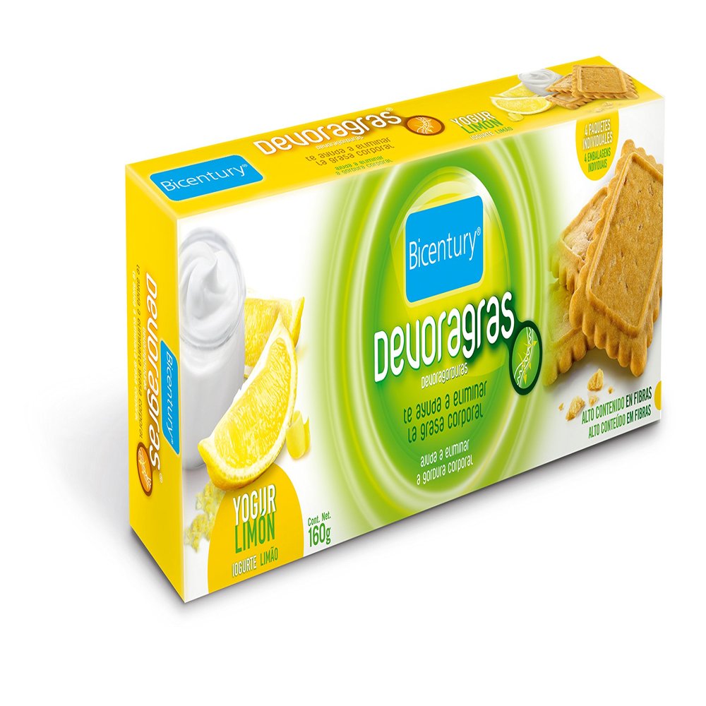 Bicentury - Devoragras cookies - 160g - Lemon Yogurt