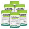 Lindens - Glucosamine & Chondroitin, 360 Capsules (60 x 6 Packs) - UK Made - Glucosamine Sulphate 2KCl 500mg, Chondroitin 400mg with Copper - Connective Tissue & Joint Support, Letterbox Friendly view 1